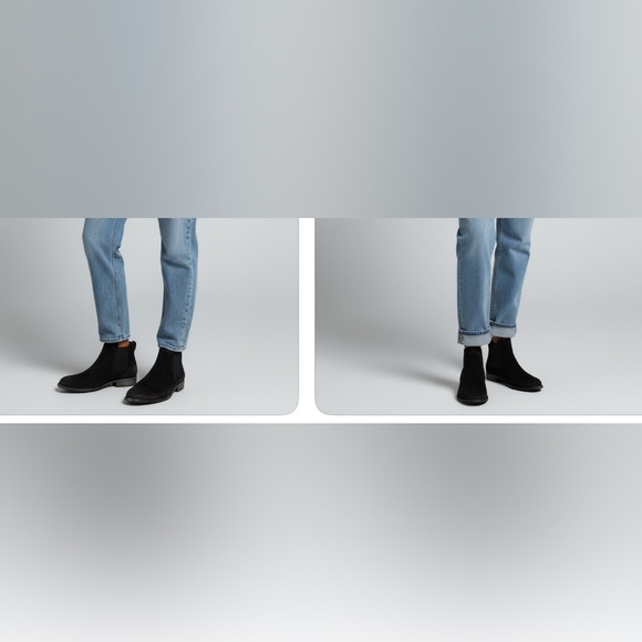 BORN Black Suede Ankle Boots - Picture 2 of 4